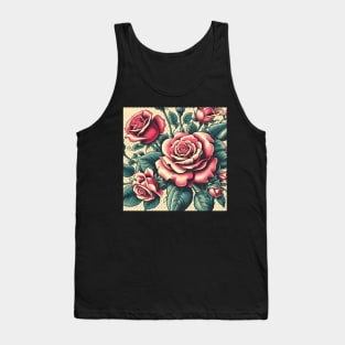 Pink Rose Tank Top